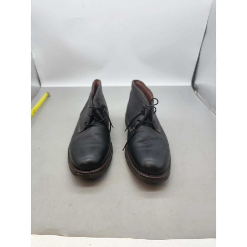 Johnston & Murphy Mens Black Pebbled Leather Chukka Boots 25-2021 10.5M
